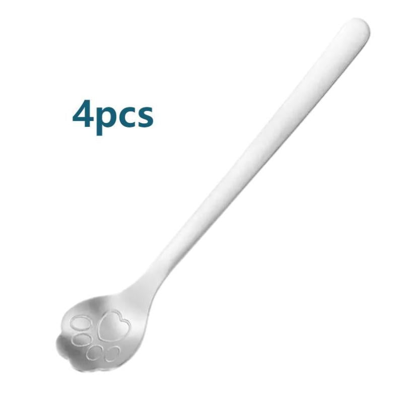 Cat Paw Spoon 304 Stainless Steel Teaspoon For Coffee Tea