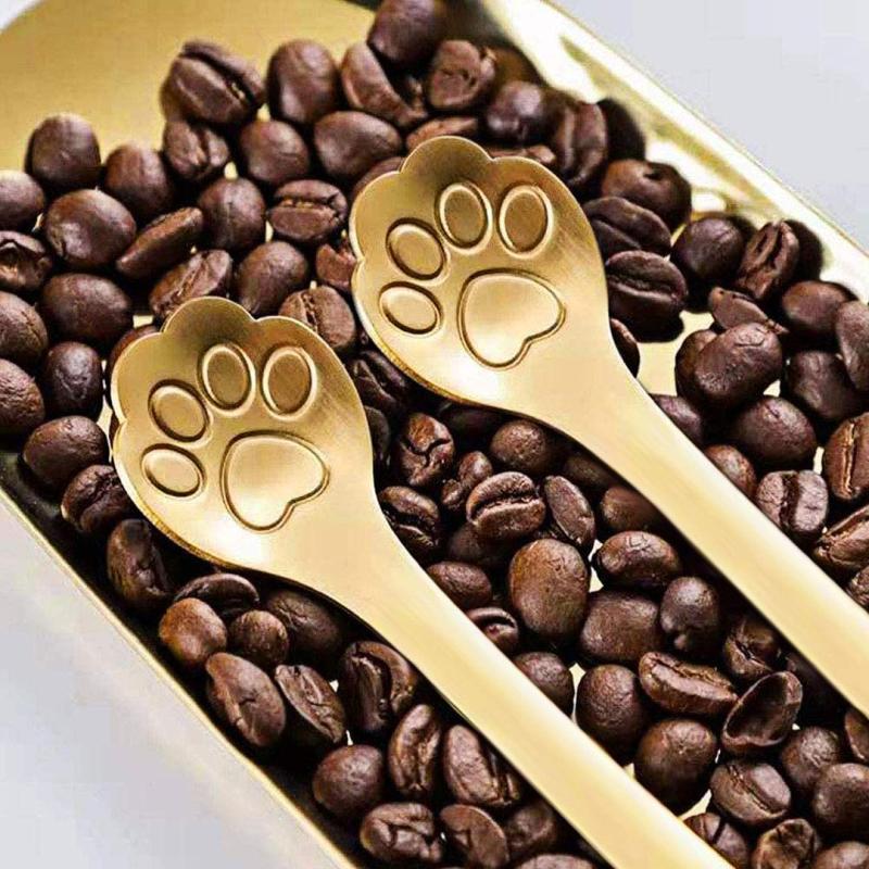 Cat Paw Spoon 304 Stainless Steel Teaspoon For Coffee Tea