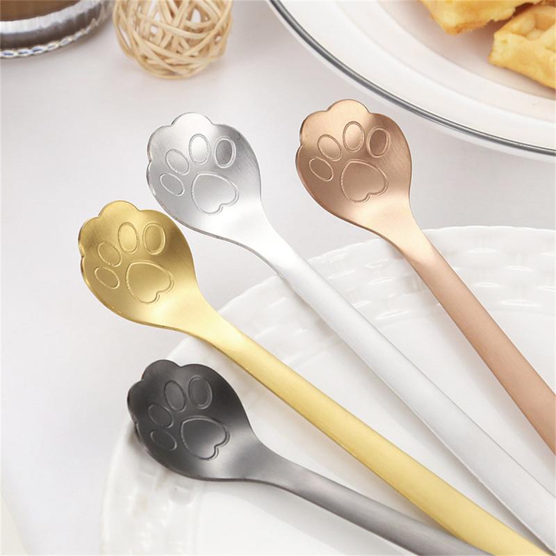 Cat Paw Spoon 304 Stainless Steel Teaspoon For Coffee Tea