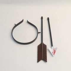 Halloween Arrow through the Head Headband Funny Spoof Props Decoration Toy
