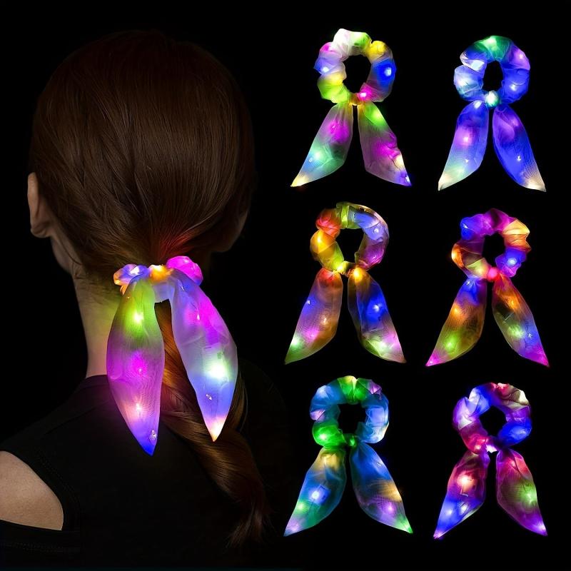 LED Glow Butterfly Knot Hair Band with Rabbit Ears