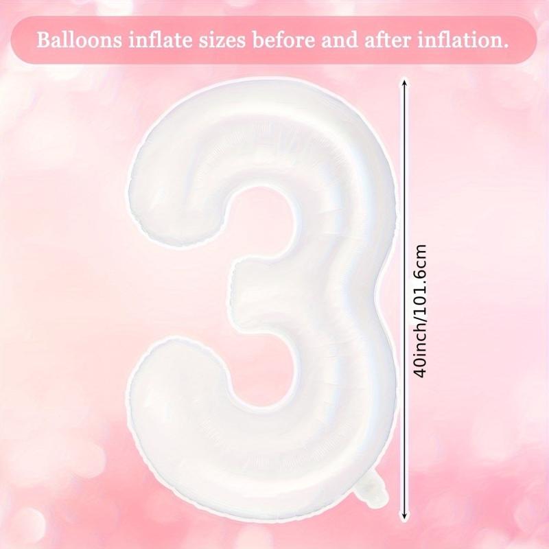 10pcs 101 6 Cm Giant Number Balloons 0-9 Helium Foil Mylar Balloon