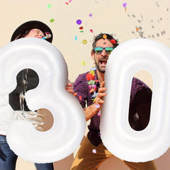 10pcs 101 6 Cm Giant Number Balloons 0-9 Helium Foil Mylar Balloon