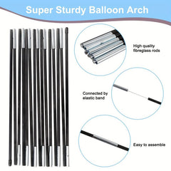 100pcs Rainbow Balloon Arch Kit 12ft Ballon Stand Frame