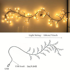 USB Powered 1.8M Christmas Pendant Decoration with 48LED Lights