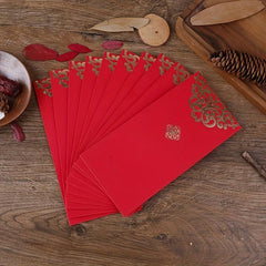 10pcs Double Happy Bronzing Red Envelopes for Wedding