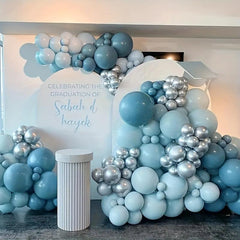 Ocean Balloon Kit With Golden Balloons Arch Garland DIY Arch Birthday