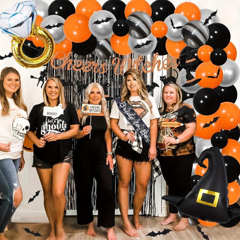 73pcs Halloween Bachelorette Party Decorations Balloon Arch Garland Kit