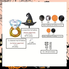 73pcs Halloween Bachelorette Party Decorations Balloon Arch Garland Kit