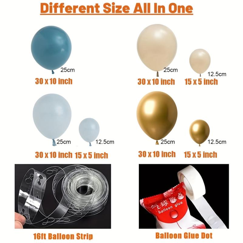 Golden Balloon Garland Arch Kit 12-72 cm Balloons for Party Decorations