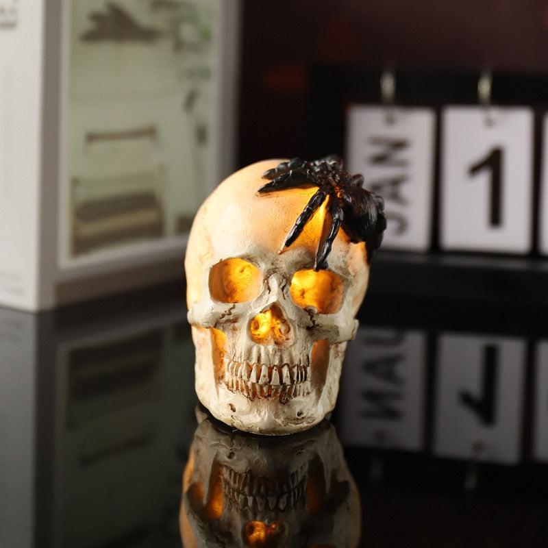 Halloween Skull Light Ghost Resin LED Candle Decoration Props