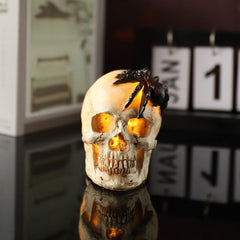 Halloween Skull Light Ghost Resin LED Candle Decoration Props