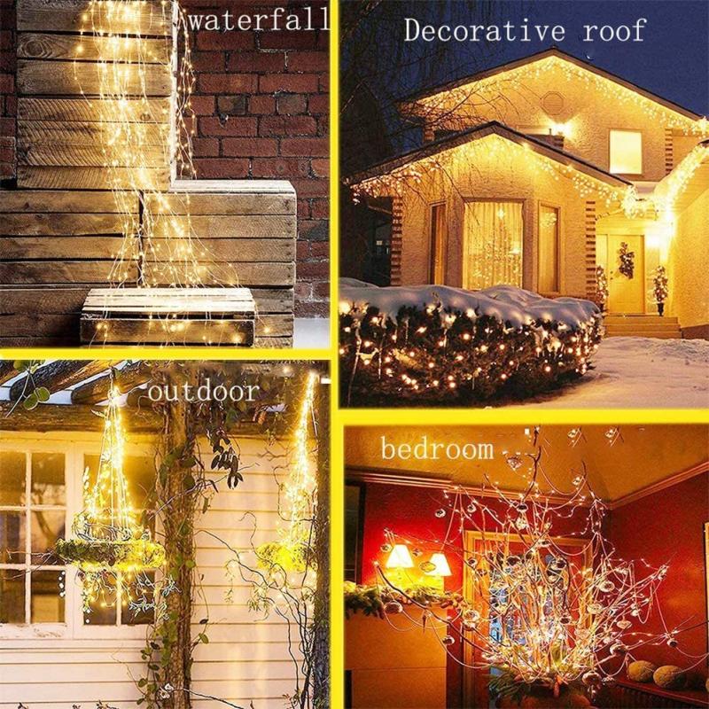 280LEDs Solar String Lights 8 Modes Waterproof Solar Vine Lights