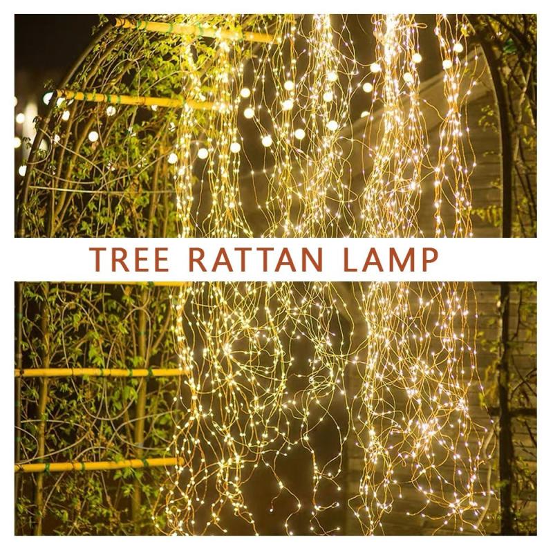 280LEDs Solar String Lights 8 Modes Waterproof Solar Vine Lights