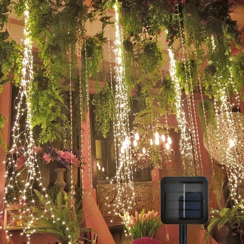 280LEDs Solar String Lights 8 Modes Waterproof Solar Vine Lights