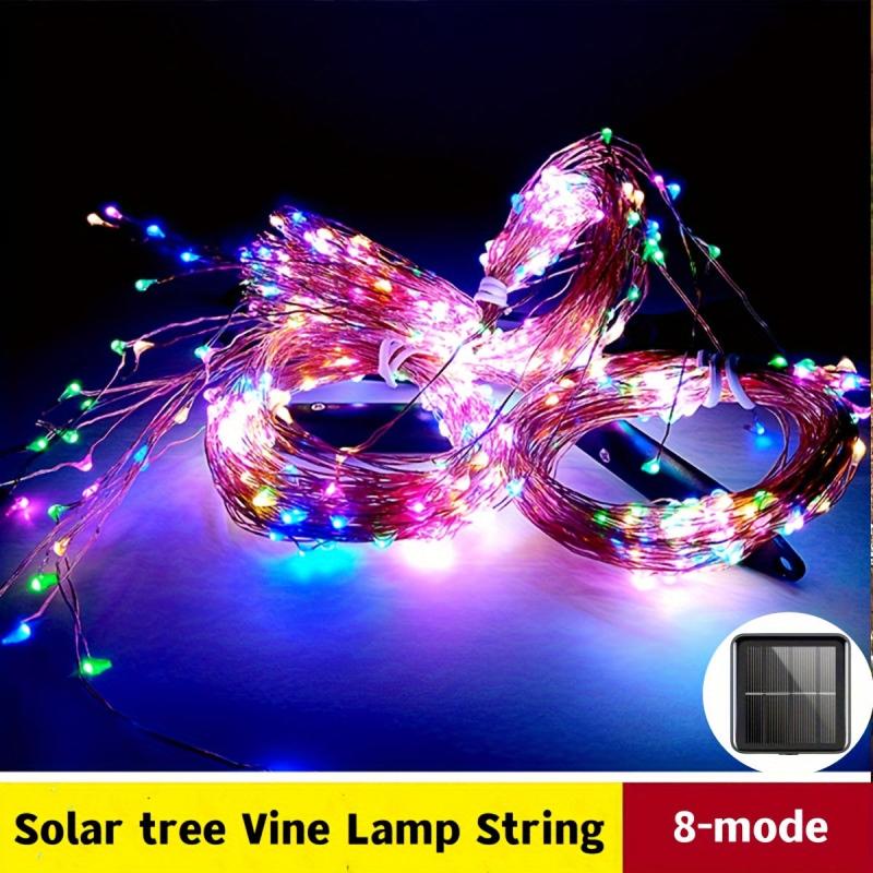 280LEDs Solar String Lights 8 Modes Waterproof Solar Vine Lights