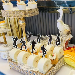 30pcs Hip Hop Dancer Cupcake Toppers Dance Music Theme Cake Decoration