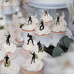 30pcs Hip Hop Dancer Cupcake Toppers Dance Music Theme Cake Decoration