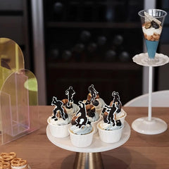 30pcs Hip Hop Dancer Cupcake Toppers Dance Music Theme Cake Decoration