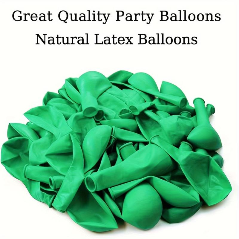 110pcs Green Latex Party Balloons for Wedding & Birthday Decorations