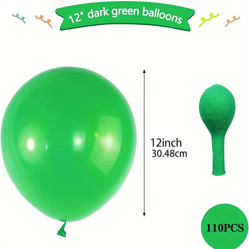 110pcs Green Latex Party Balloons for Wedding & Birthday Decorations