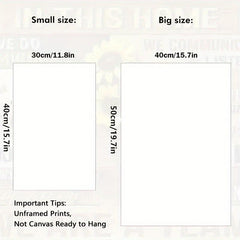 Unicorn Pattern Canvas Painting Poster for Home Wall Decoration