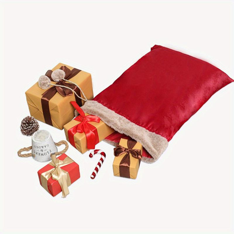 Christmas High Reusable Decoration Bag Large Capacity Velvet Plush