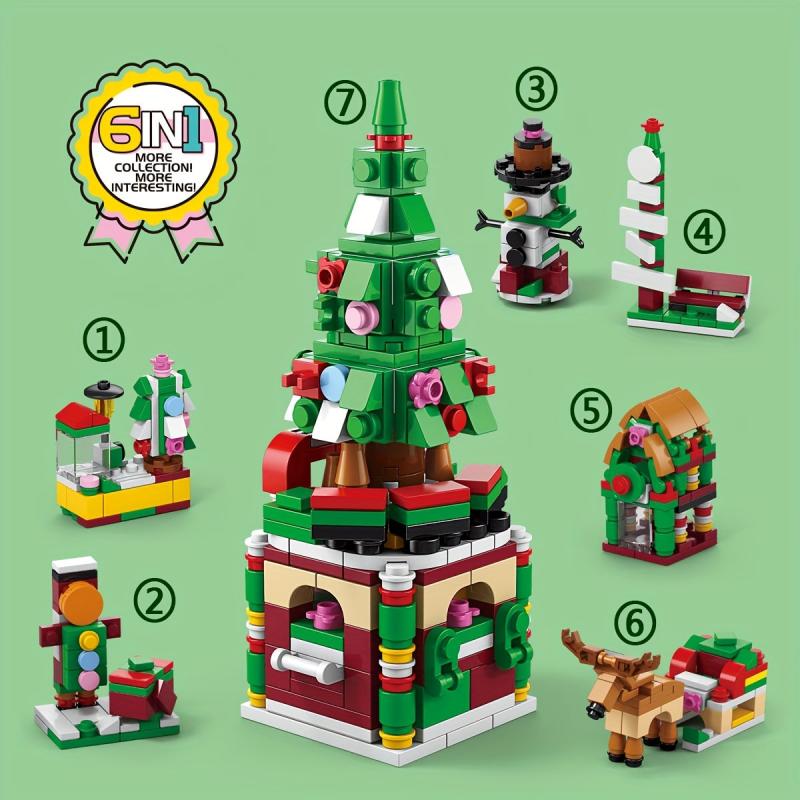 Christmas Tree Building Blocks Model Toy Gift