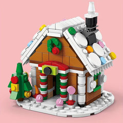 6-in-1 Christmas Snowy House Building Blocks Assembly Shapes Educational Toys