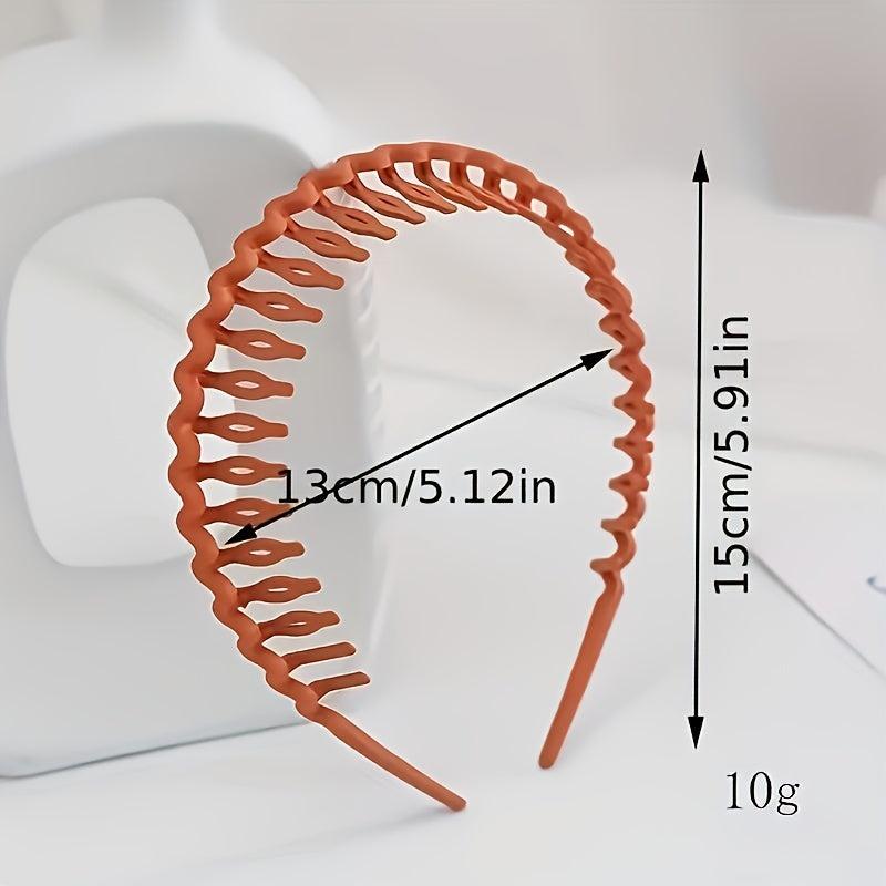 3pcs Wavy Hair Hoop Non slip Headwear for Face Washing Makeup
