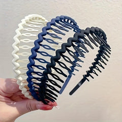 3pcs Wavy Hair Hoop Non slip Headwear for Face Washing Makeup