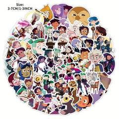 50pcs Anime Character Cartoon Graffiti Stickers for Car Luggage Water Cup