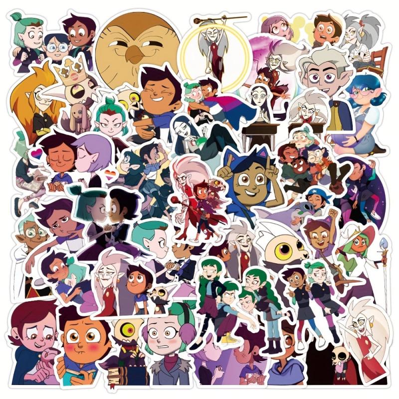 50pcs Anime Character Cartoon Graffiti Stickers for Car Luggage Water Cup