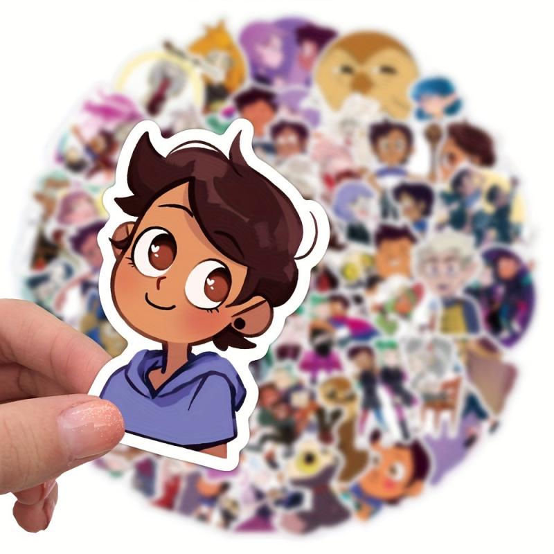50pcs Anime Character Cartoon Graffiti Stickers for Car Luggage Water Cup