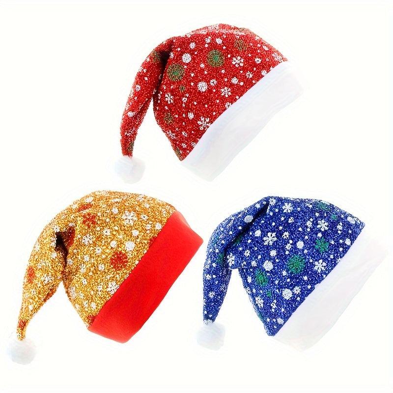Snowflake Sequins Santa Claus Hat Halloween Cosplay Props