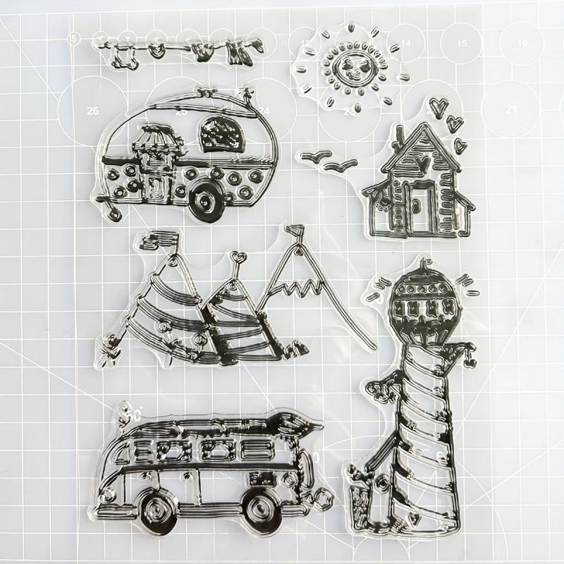 Cartoon Transparent Stamps: Fun Craft Accessories for Kids & Teens
