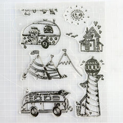 Cartoon Transparent Stamps: Fun Craft Accessories for Kids & Teens