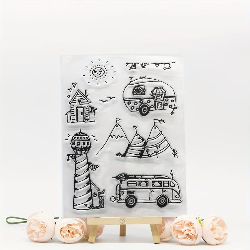 Cartoon Transparent Stamps: Fun Craft Accessories for Kids & Teens