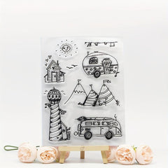Cartoon Transparent Stamps: Fun Craft Accessories for Kids & Teens