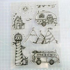 Cartoon Transparent Stamps: Fun Craft Accessories for Kids & Teens
