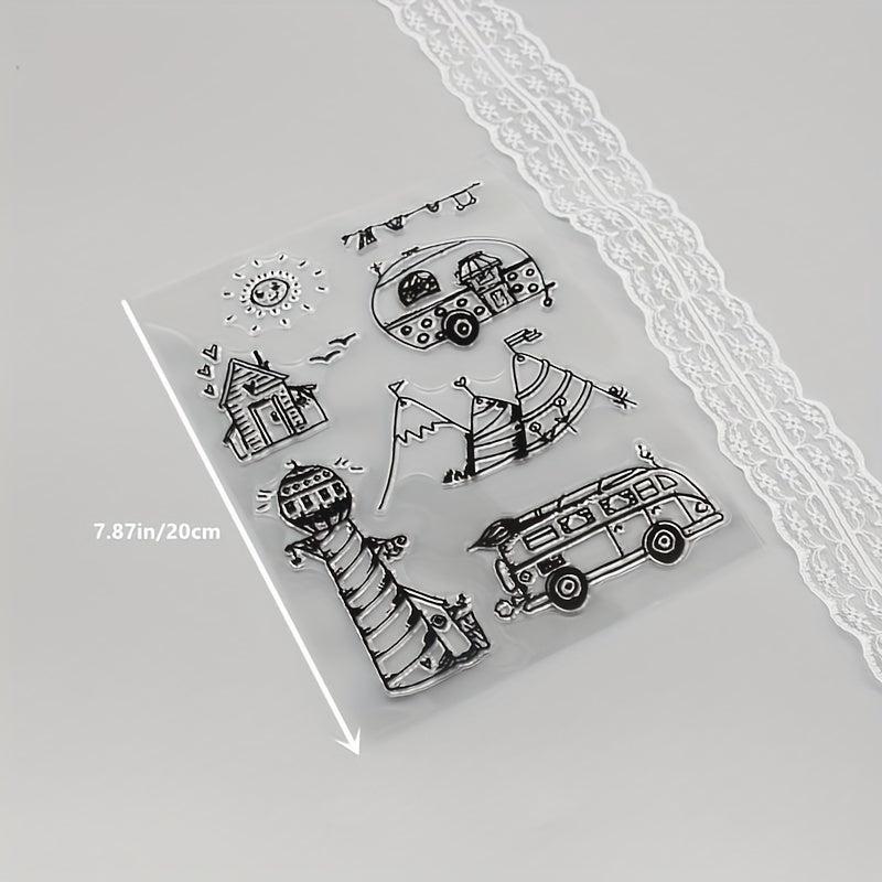 Cartoon Transparent Stamps: Fun Craft Accessories for Kids & Teens