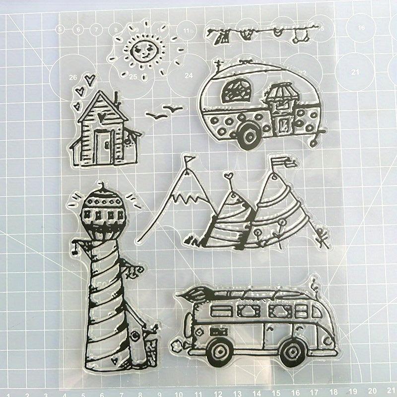 Cartoon Transparent Stamps: Fun Craft Accessories for Kids & Teens