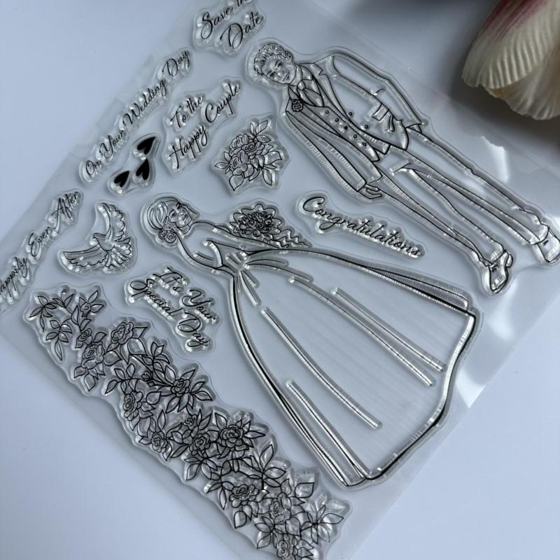 Cartoon Transparent Stamp for Journaling Reusable