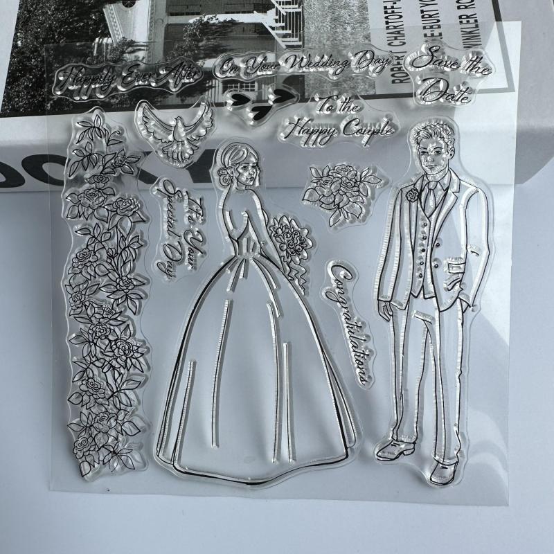 Cartoon Transparent Stamp for Journaling Reusable