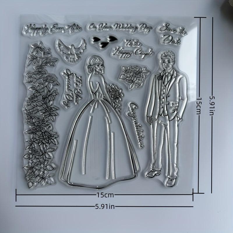 Cartoon Transparent Stamp for Journaling Reusable