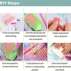 Diamond Painting Kit for Adults DIY Set Home Decor Floral