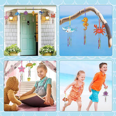 DIY Fish Wind Chime Craft Kit for Kids - Wooden Arts and Crafts