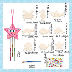 DIY Fish Wind Chime Craft Kit for Kids - Wooden Arts and Crafts