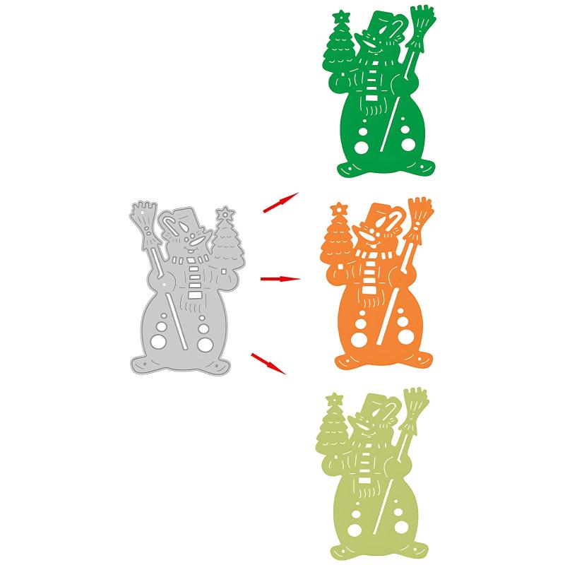 1pc Snowman DIY Metal Cutting Mold For Handcraft Paper Art
