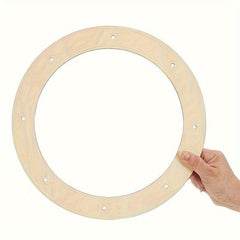 5pcs Wooden Wreath Frame Rings for DIY Christmas Decoration 30